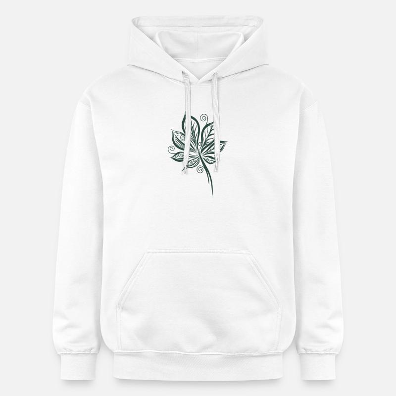 Feuille de châtaignier Châtaignier - Sweat à capuche Softstyle® Gildan Unisexe - blanc