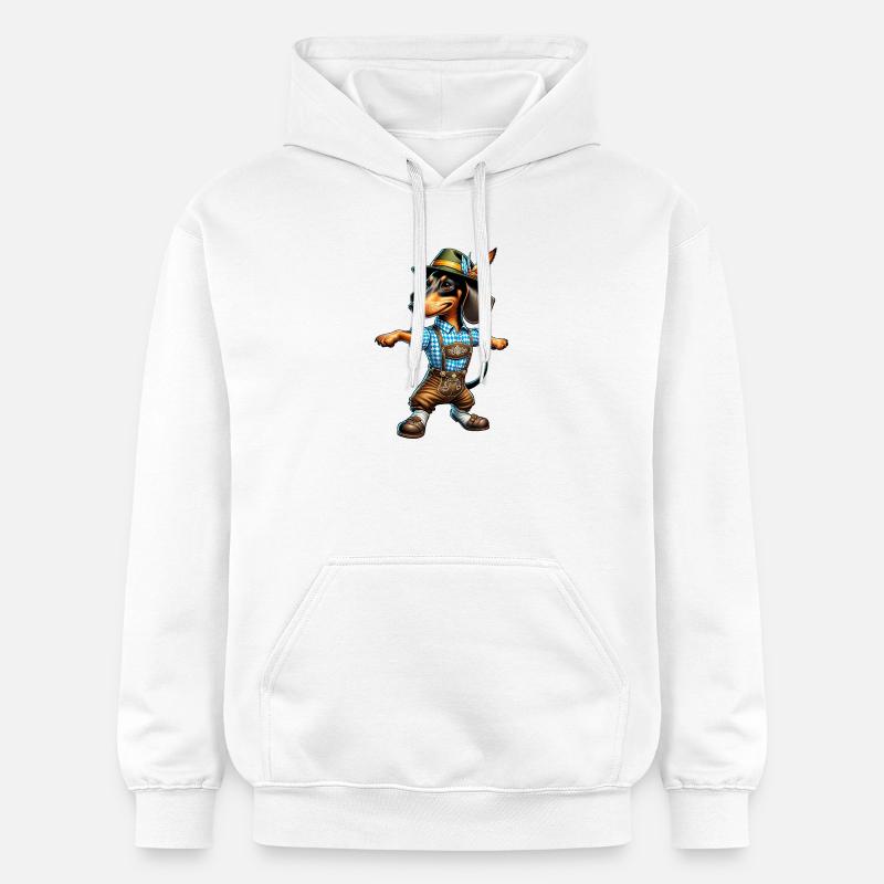 Teckel Bayern - Sweat à capuche Softstyle® Gildan Unisexe - blanc