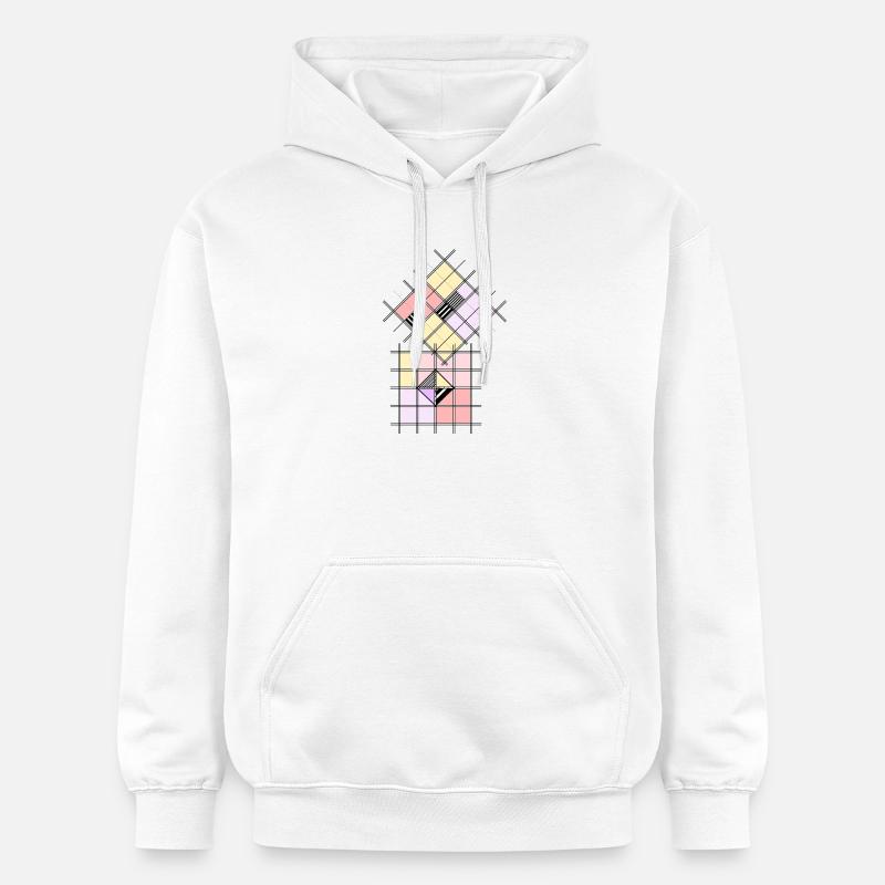 Forme géométrique - Sweat à capuche Softstyle® Gildan Unisexe - blanc
