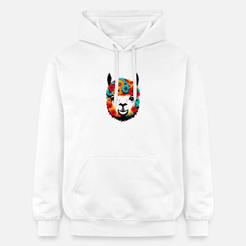 Alpaga - Sweat à capuche Softstyle® Gildan Unisexe - blanc