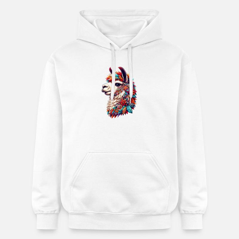 Alpaga - Sweat à capuche Softstyle® Gildan Unisexe - blanc