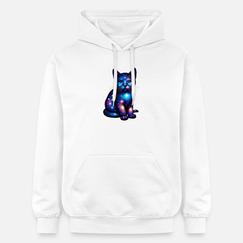 Chat - Sweat à capuche Softstyle® Gildan Unisexe - blanc