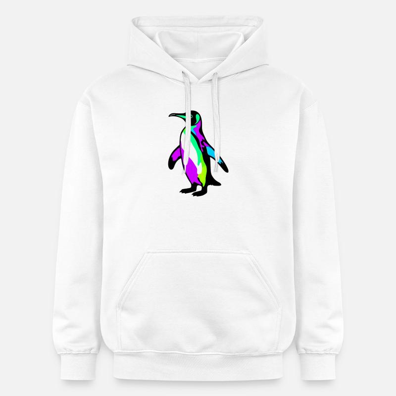 Pinguin - Gildan Unisex Softstyle® Midweight Hoodie - Weiß
