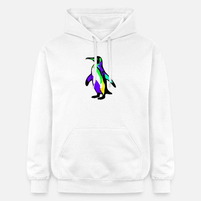 Pingouin - Sweat à capuche Softstyle® Gildan Unisexe - blanc