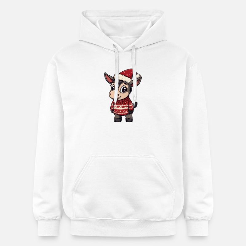 Noël de l’âne - Sweat à capuche Softstyle® Gildan Unisexe - blanc