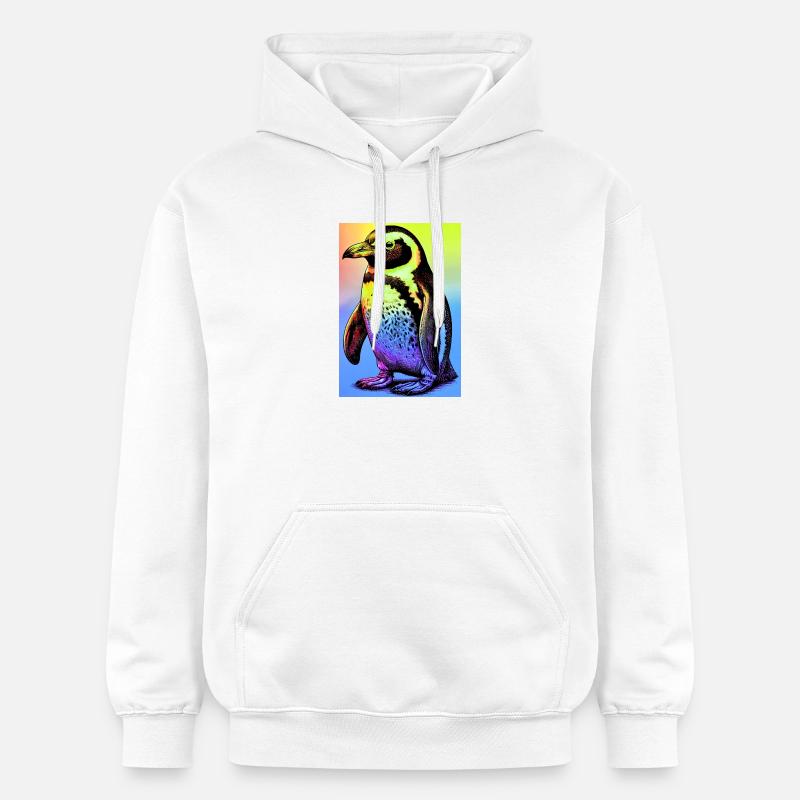 pingouin - Sweat à capuche Softstyle® Gildan Unisexe - blanc