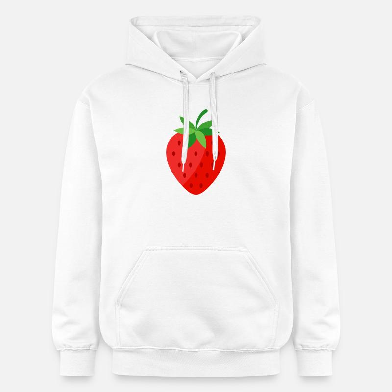 fraise - Sweat à capuche Softstyle® Gildan Unisexe - blanc