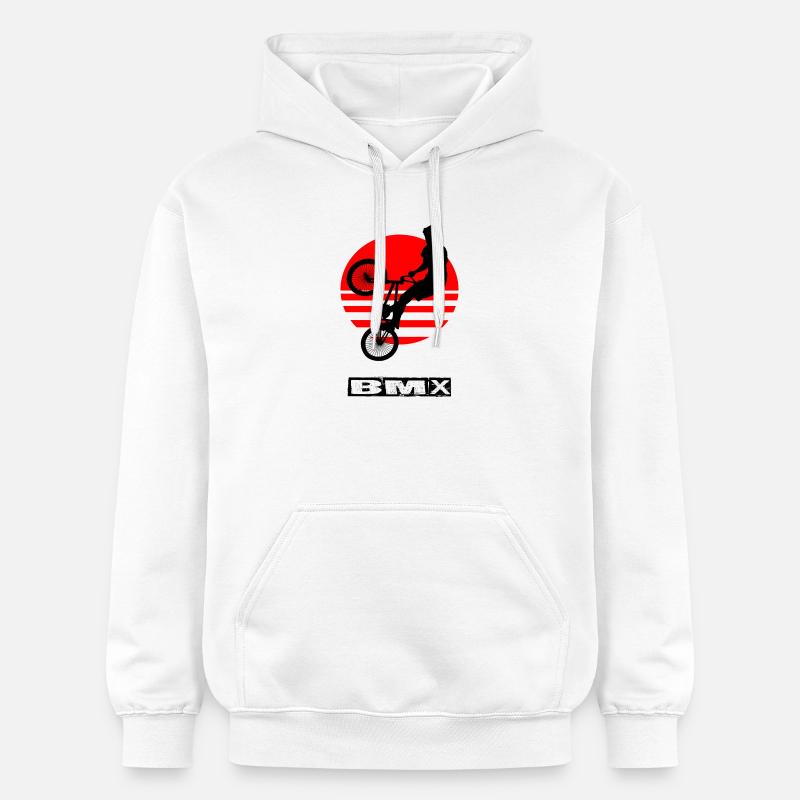 Le BMX - Sweat à capuche Softstyle® Gildan Unisexe - blanc