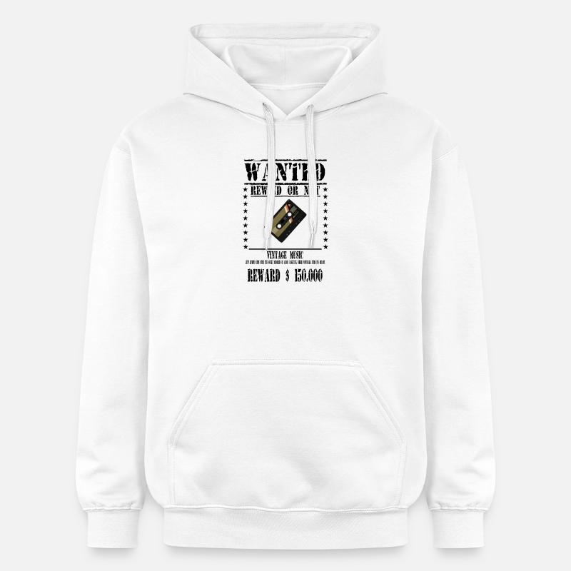 WANTED CASSETTE AUDIO - Sweat à capuche Softstyle® Gildan Unisexe - blanc
