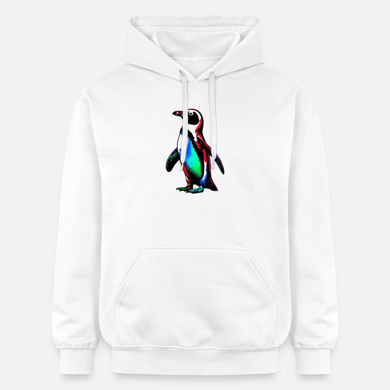 Pingouin - Sweat à capuche Softstyle® Gildan Unisexe - blanc
