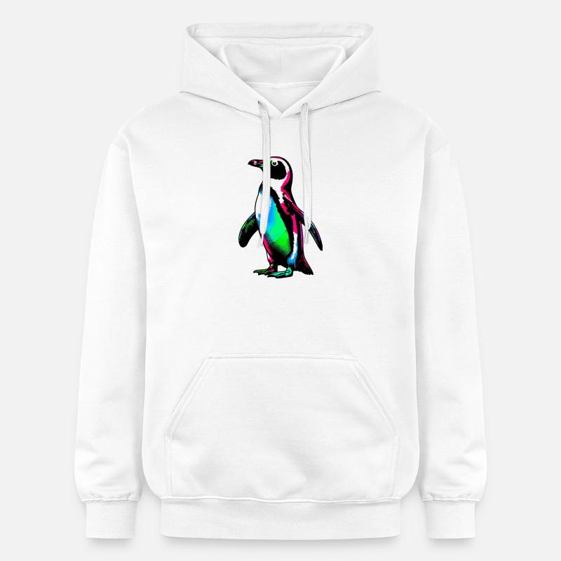Pingouin - Sweat à capuche Softstyle® Gildan Unisexe - blanc