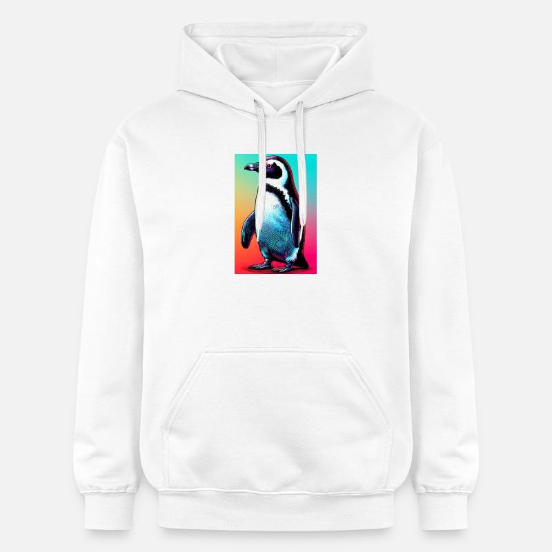 pingouin - Sweat à capuche Softstyle® Gildan Unisexe - blanc