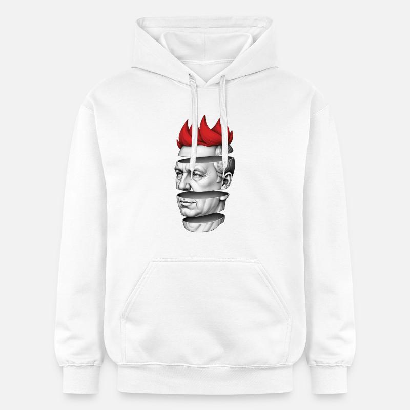 PUNKS NOT DEAD #4 - steam punk'n'roll - Sweat à capuche Softstyle® Gildan Unisexe - blanc