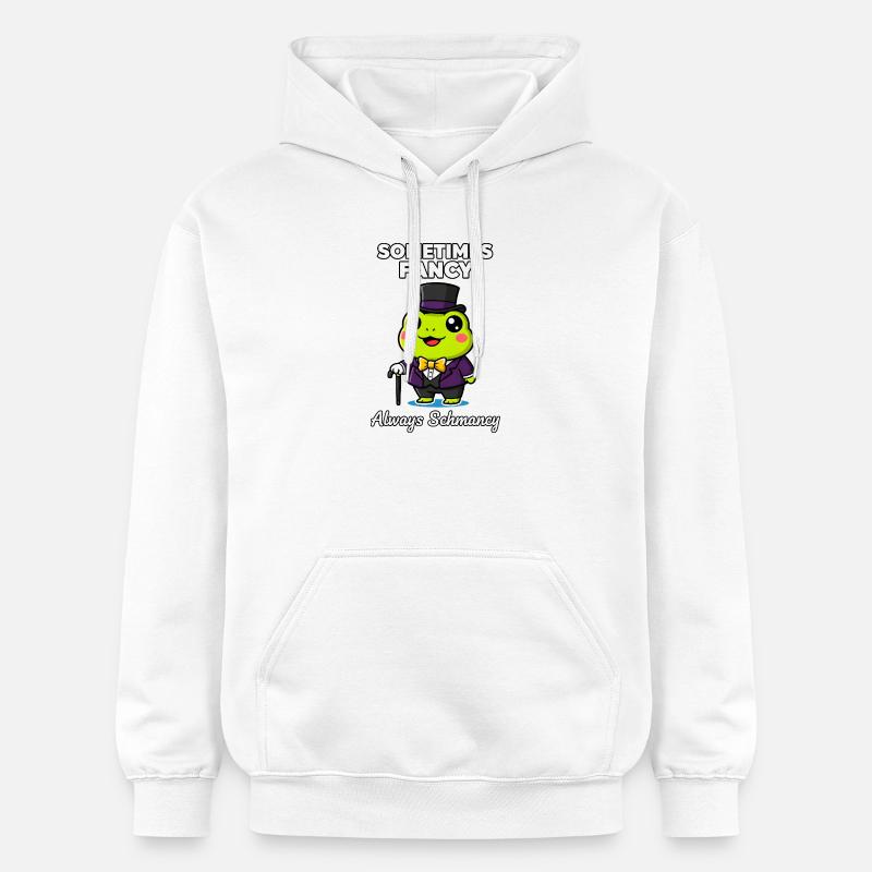 Parfois la grenouille chic toujours chic - Sweat à capuche Softstyle® Gildan Unisexe - blanc