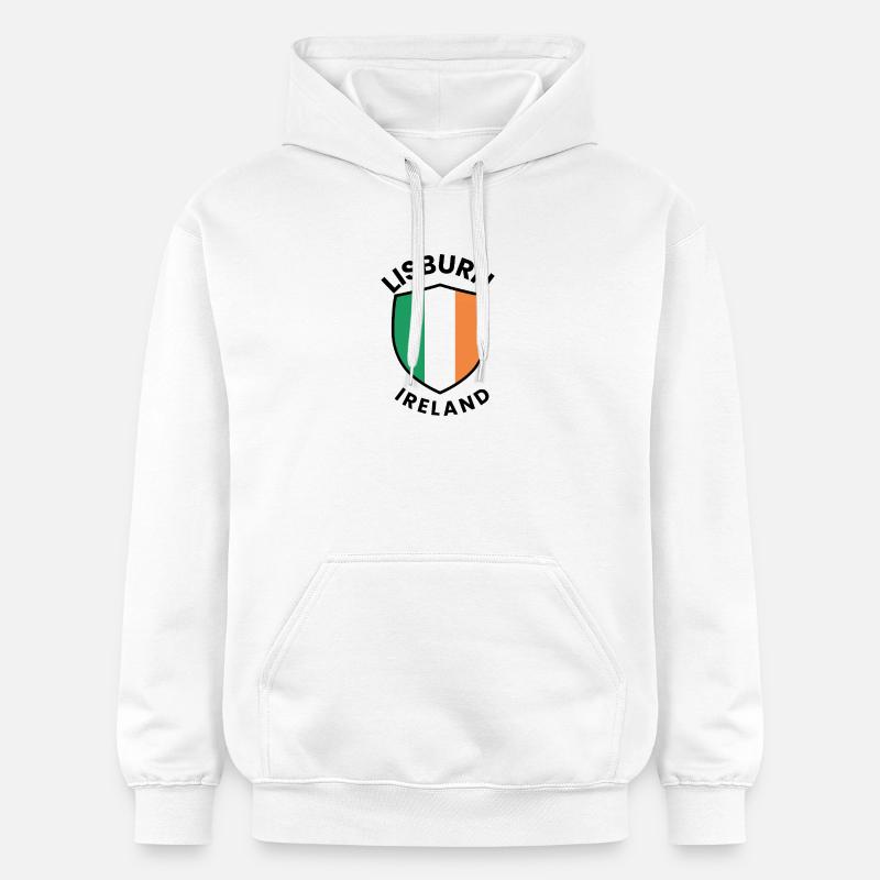 Drapeau d’Irlande de Lisburn - Sweat à capuche Softstyle® Gildan Unisexe - blanc