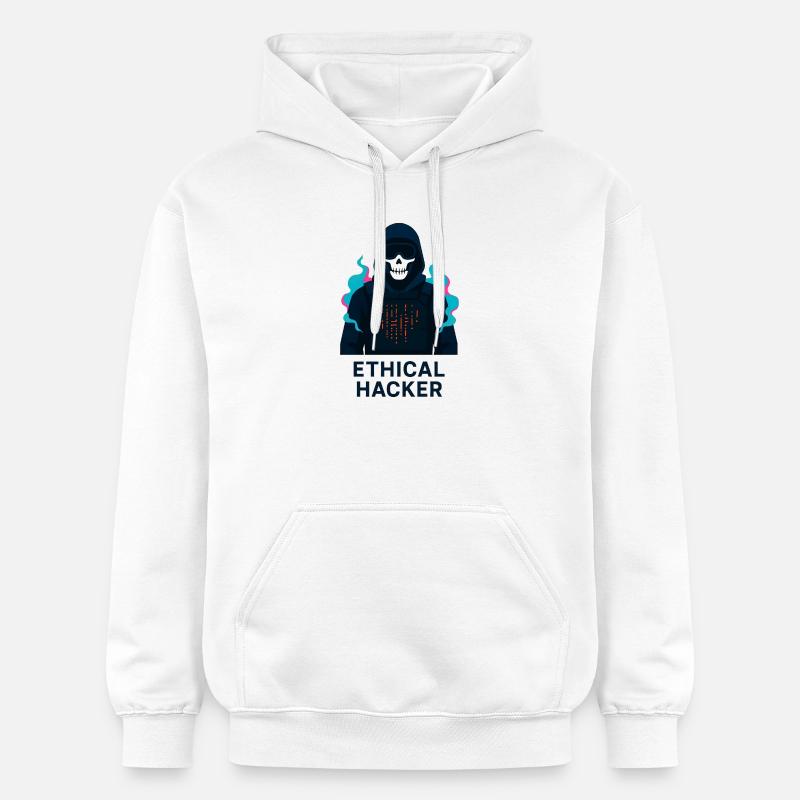 Hacker Ethique - Cybersécurité - Sweat à capuche Softstyle® Gildan Unisexe - blanc