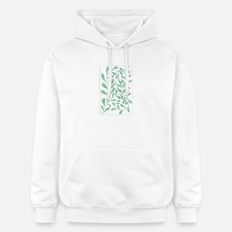 Feuilles d’eucalyptus - Sweat à capuche Softstyle® Gildan Unisexe - blanc