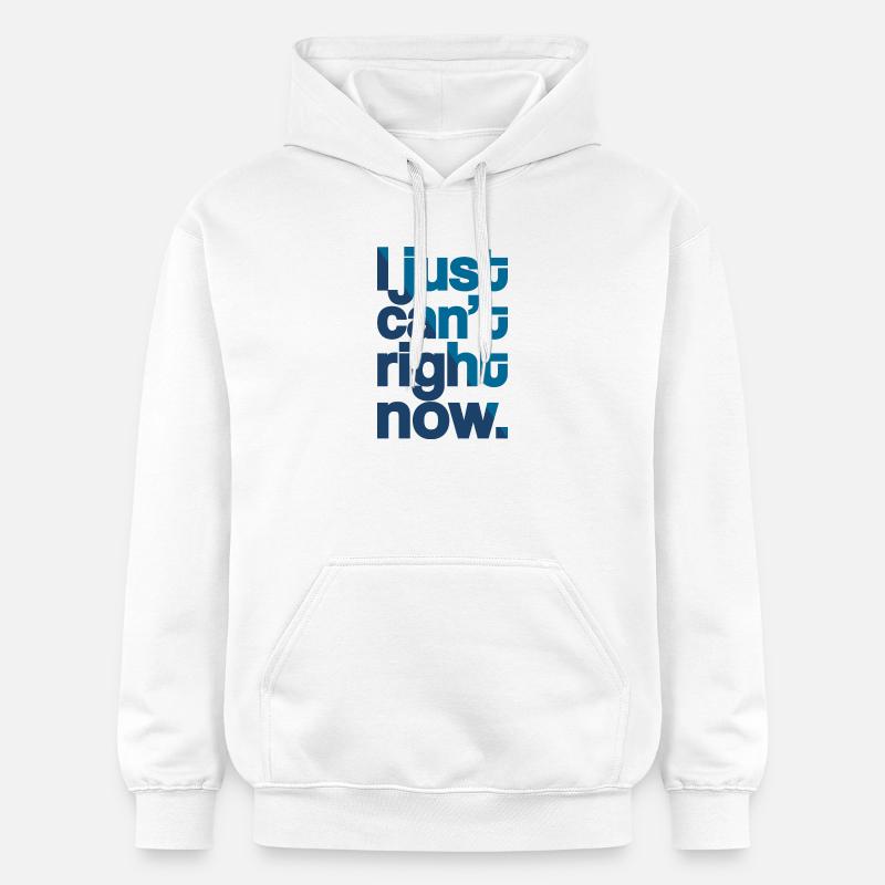 Je ne peux tout simplement pas - Sweat à capuche Softstyle® Gildan Unisexe - blanc