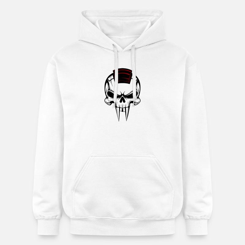 Crâne de vampire - Sweat à capuche Softstyle® Gildan Unisexe - blanc