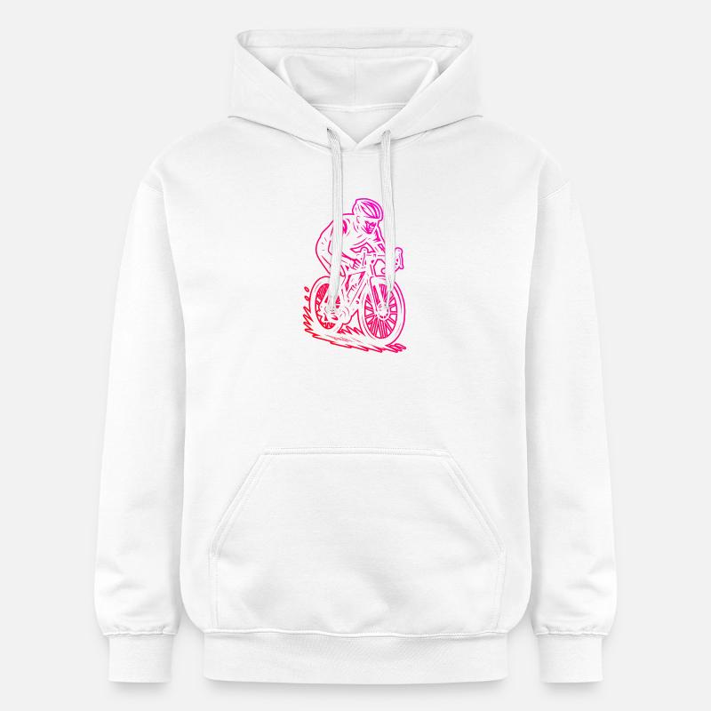 Super cadeau pour vélo de route - Sweat à capuche Softstyle® Gildan Unisexe - blanc