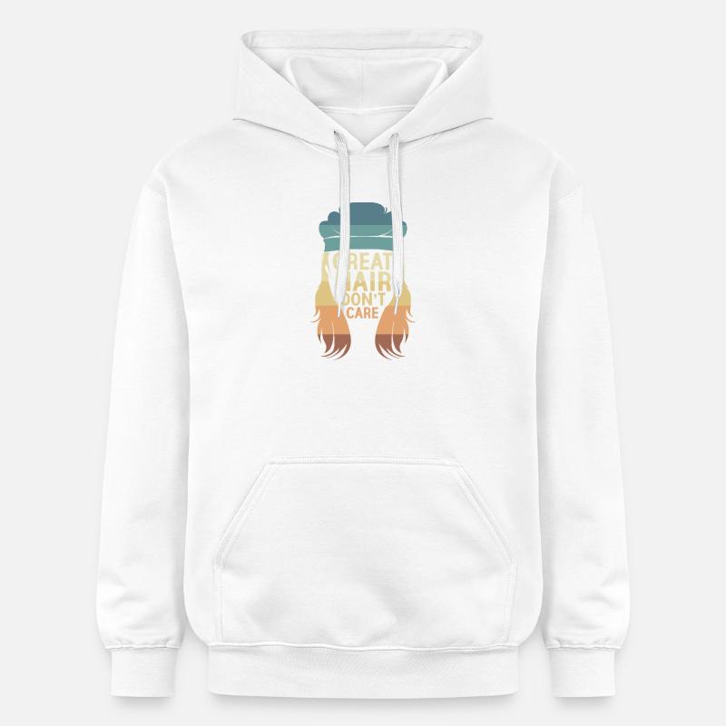 Coupe mullet coupe mulet - Sweat à capuche Softstyle® Gildan Unisexe - blanc