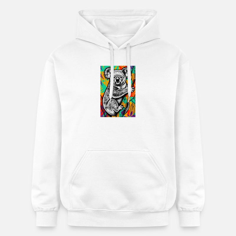 Koala - Sweat à capuche Softstyle® Gildan Unisexe - blanc