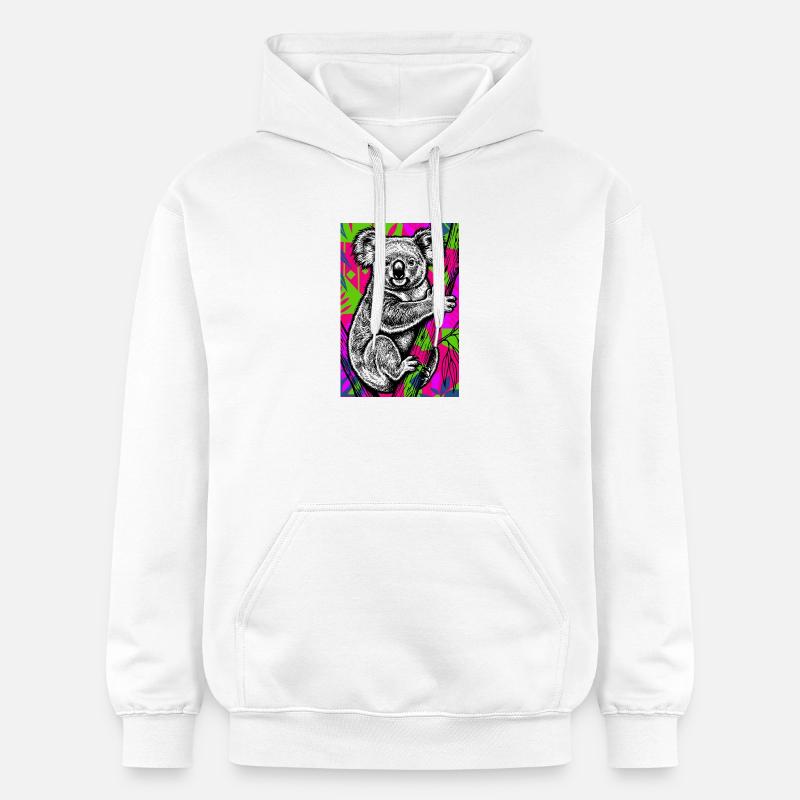 Koala - Sweat à capuche Softstyle® Gildan Unisexe - blanc