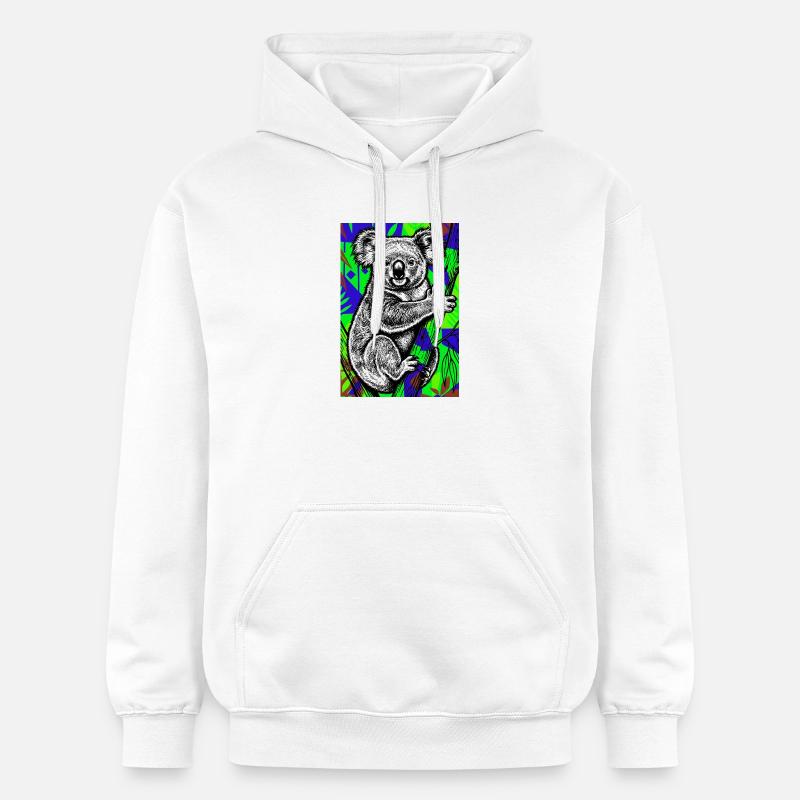 Koala - Sweat à capuche Softstyle® Gildan Unisexe - blanc