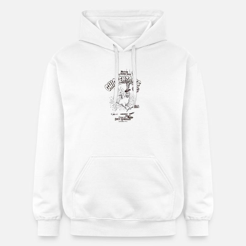 Poulet Salsa Épicée Gonzales - Sweat à capuche Softstyle® Gildan Unisexe - blanc