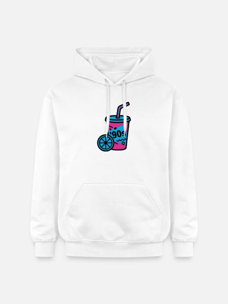 90s Retro Becher Slush Sommer - Gildan Unisex Softstyle® Midweight Hoodie - Weiß