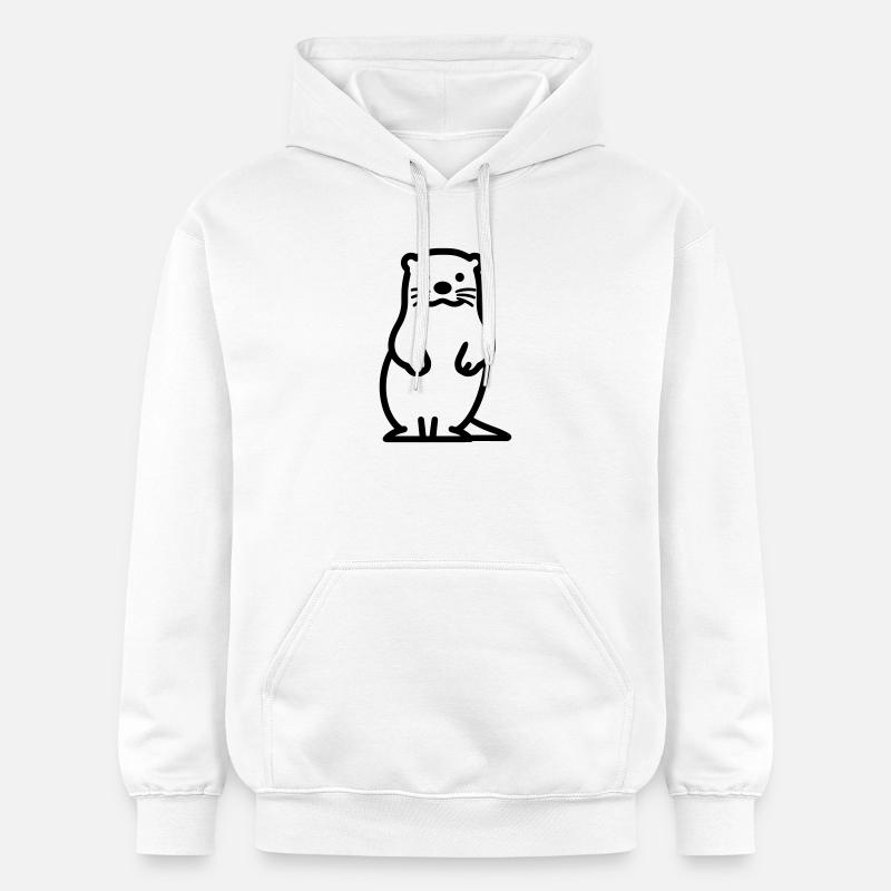 Otter - Gildan Unisex Softstyle® Midweight Hoodie - Weiß