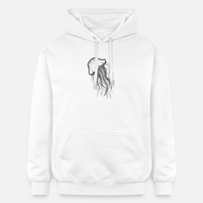 Méduse Méduse - Sweat à capuche Softstyle® Gildan Unisexe - blanc
