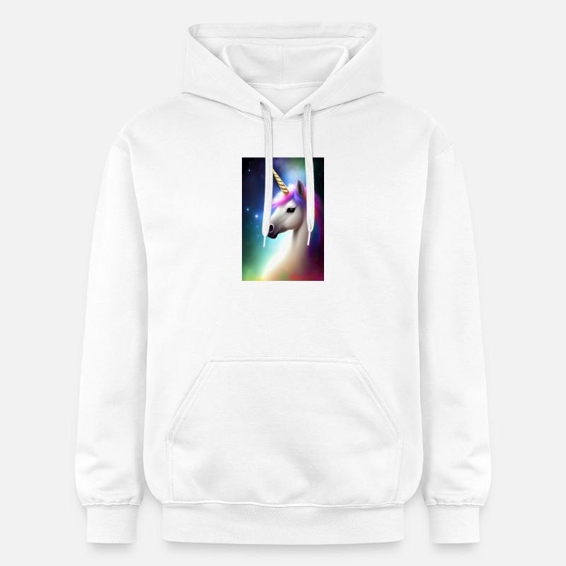 Licorne - Sweat à capuche Softstyle® Gildan Unisexe - blanc