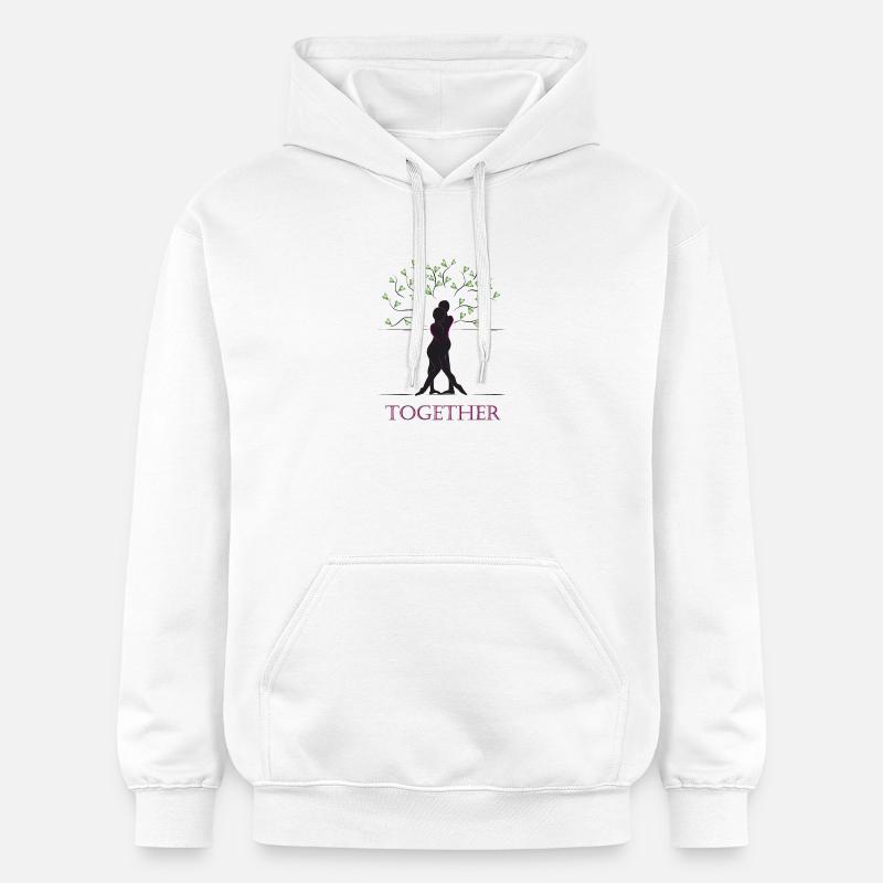 Ensemble noir - Sweat à capuche Softstyle® Gildan Unisexe - blanc