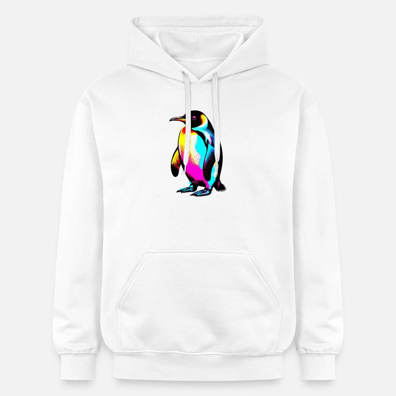 Pingouin - Sweat à capuche Softstyle® Gildan Unisexe - blanc