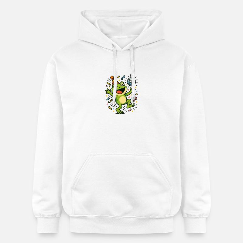 Grenouille de fête - Sweat à capuche Softstyle® Gildan Unisexe - blanc