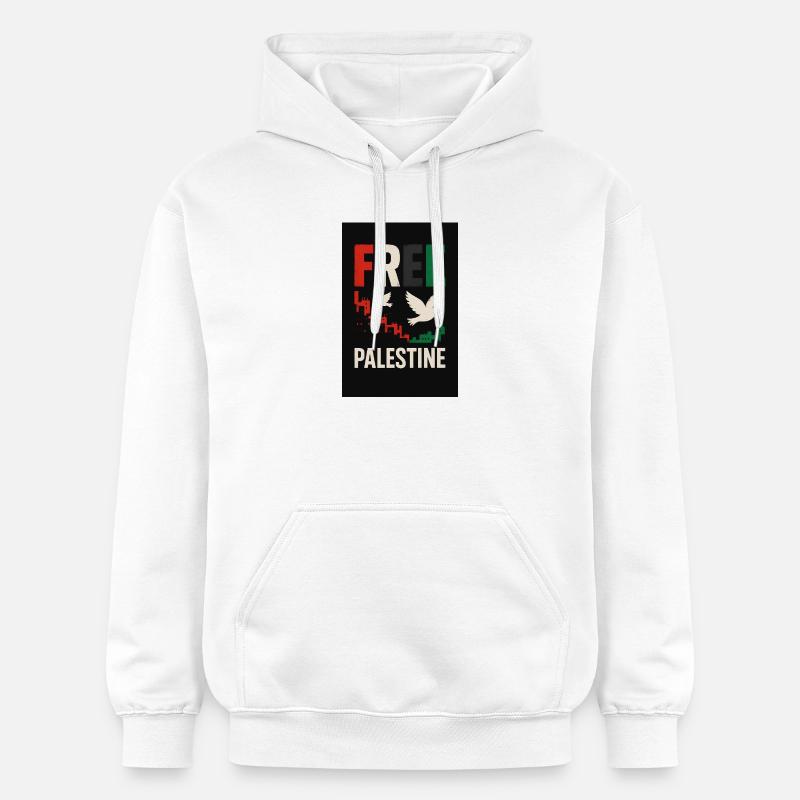Paix pour la Palestine Conception éco-consciente - Sweat à capuche Softstyle® Gildan Unisexe - blanc