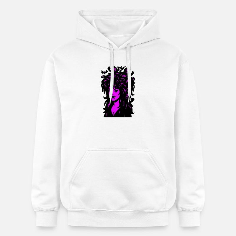 Dame vampire avec des super-cheveux ! - Sweat à capuche Softstyle® Gildan Unisexe - blanc