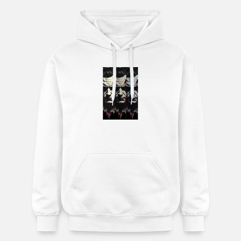 Mec d'horreur d'Halloween - Sweat à capuche Softstyle® Gildan Unisexe - blanc