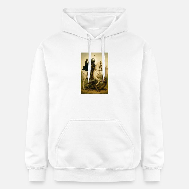 St Georges le bot - Sweat à capuche Softstyle® Gildan Unisexe - blanc