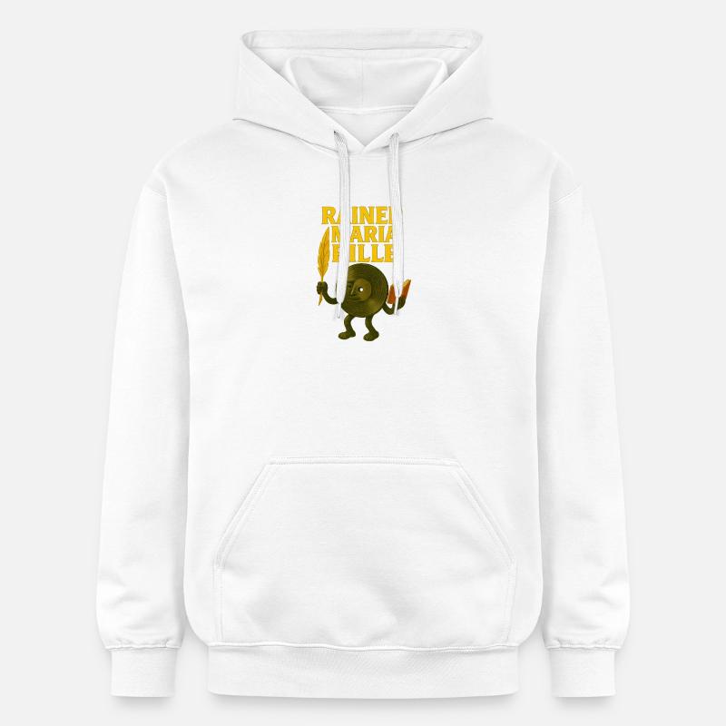Rainer Maria Rille DJ Poète - Sweat à capuche Softstyle® Gildan Unisexe - blanc