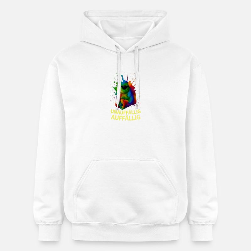 Caméléon arc-en-ciel avec style - Sweat à capuche Softstyle® Gildan Unisexe - blanc