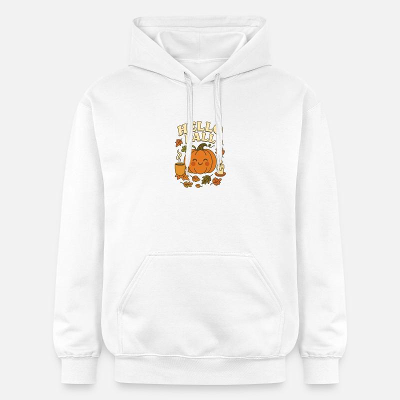 Cute_hello_fall - Sweat à capuche Softstyle® Gildan Unisexe - blanc