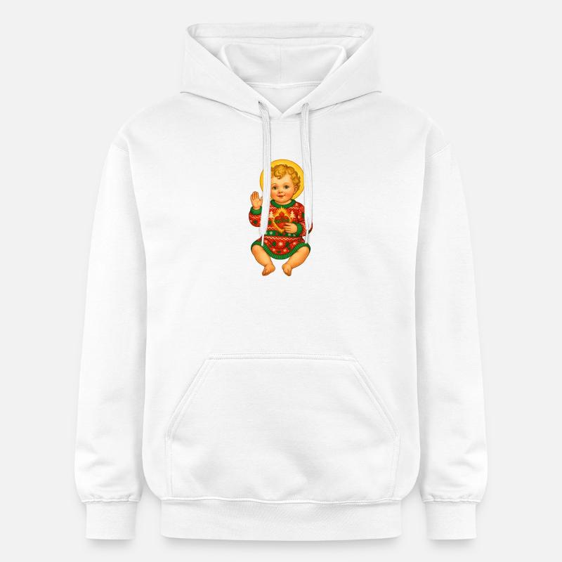 Tricots Halo pour bébé de Noël - Sweat à capuche Softstyle® Gildan Unisexe - blanc
