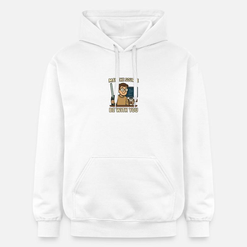 Que la Source soit avec vous - Sweat à capuche Softstyle® Gildan Unisexe - blanc