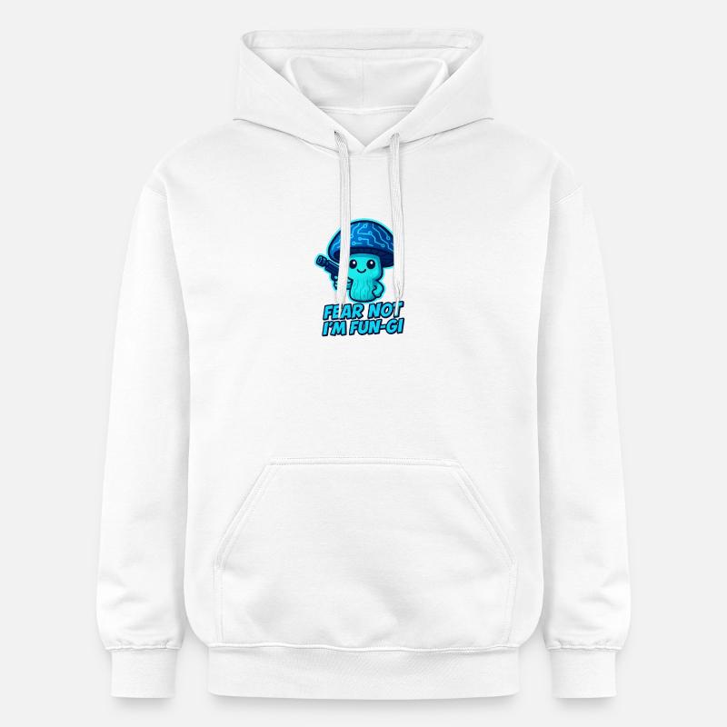 Champignon Robo Champignon - Sweat à capuche Softstyle® Gildan Unisexe - blanc