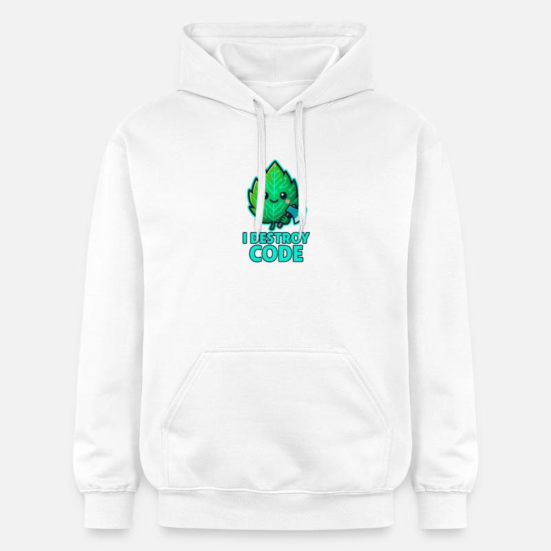 Guerrier Code de la Feuille Verte - Sweat à capuche Softstyle® Gildan Unisexe - blanc