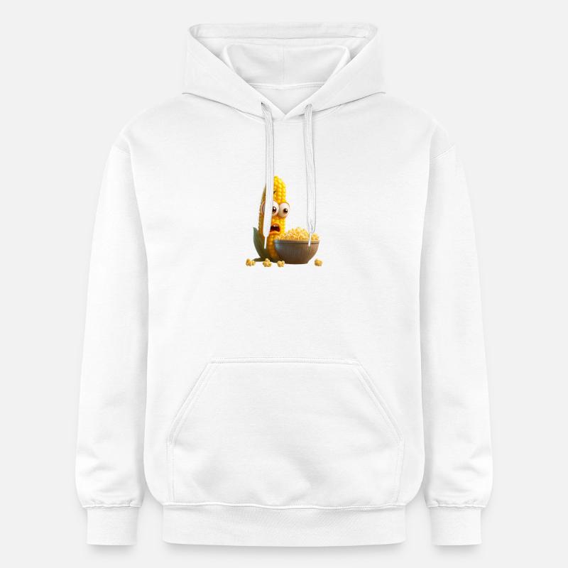 Le maïs en épi est bouleversé - Sweat à capuche Softstyle® Gildan Unisexe - blanc