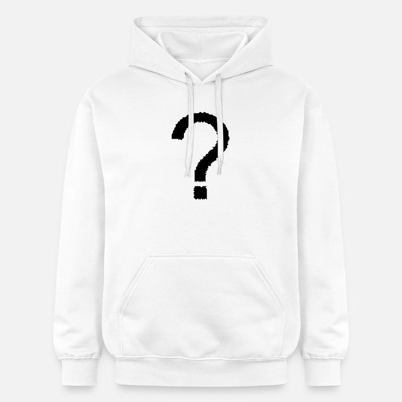 point d'interrogation - Sweat à capuche Softstyle® Gildan Unisexe - blanc