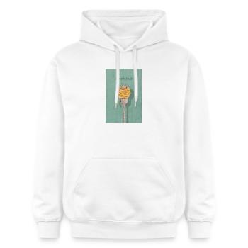 Adoro la pasta italienisches Design Küche - Gildan Unisex Softstyle® Midweight Hoodie - Weiß - Vorne - Liana (172cm) & Jaron (178cm)